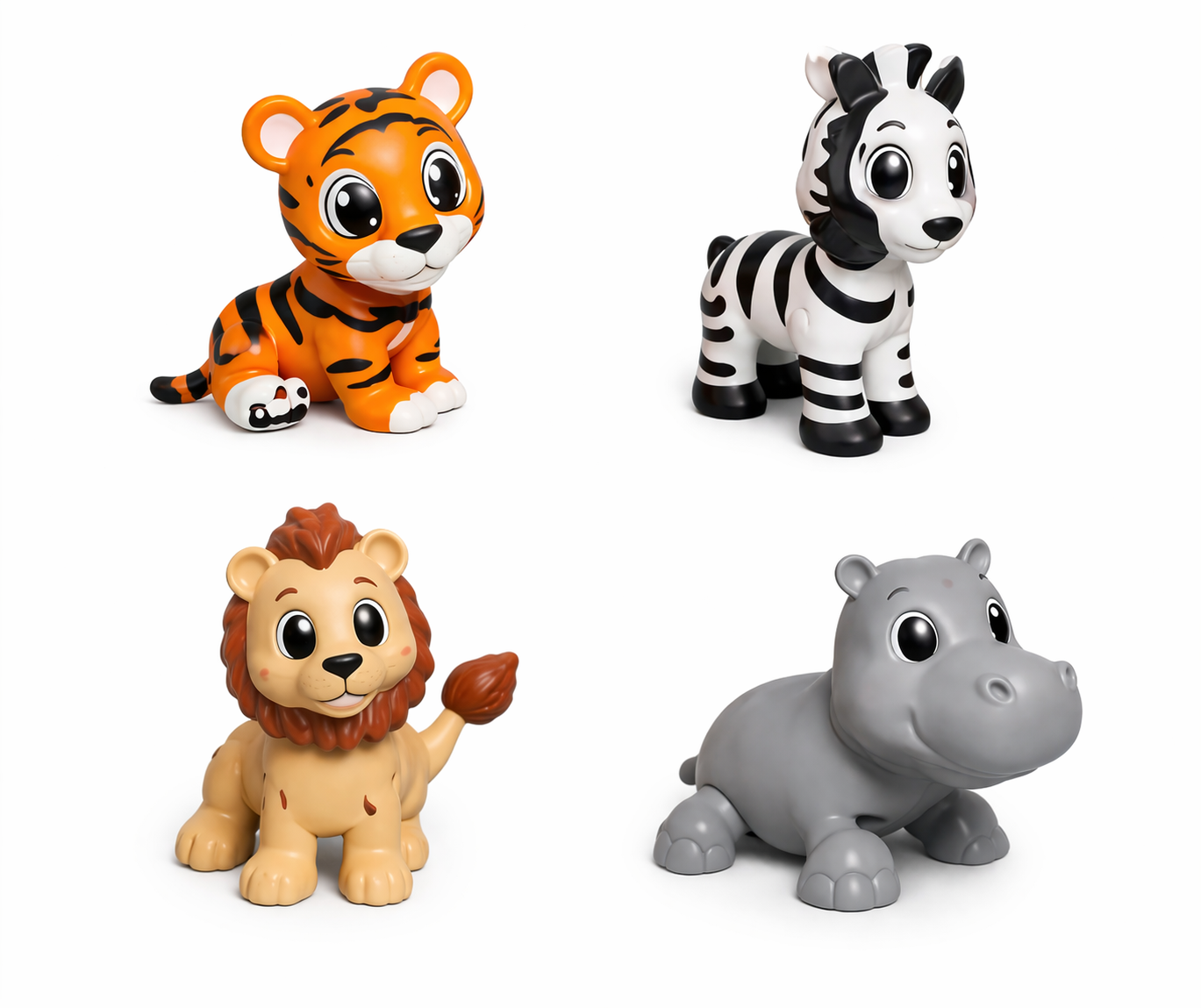 Set of 4 flexi animals